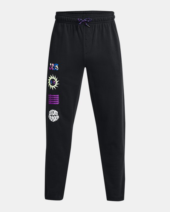 Men's UA Elevated Terry Joggers in Black image number 9